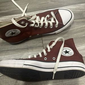 Brown converse sneakers